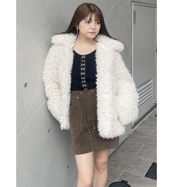 MURUA「フェイクヌバックミニスカート」|スカート|