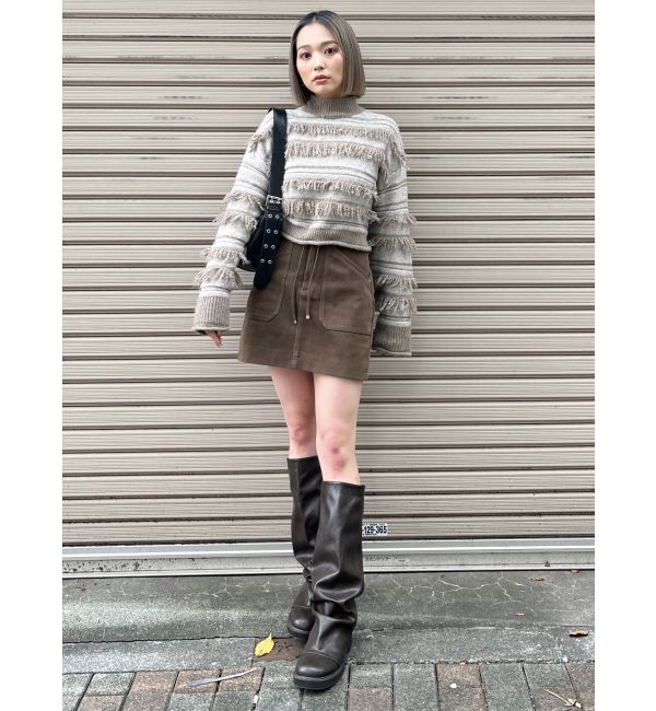 MURUA「フェイクヌバックミニスカート」|スカート|