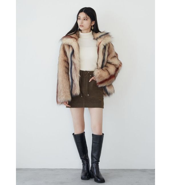 MURUA「フェイクヌバックミニスカート」|スカート|