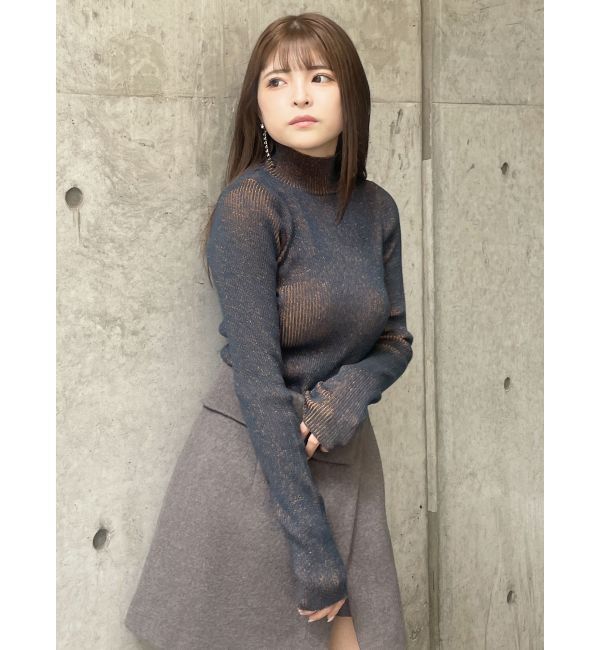 MURUA「バイカラーラメニット」|ニット・セーター|