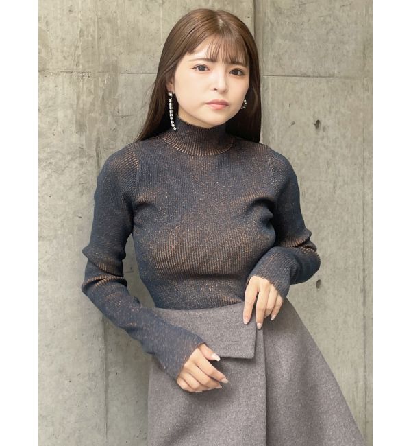 MURUA「バイカラーラメニット」|ニット・セーター|