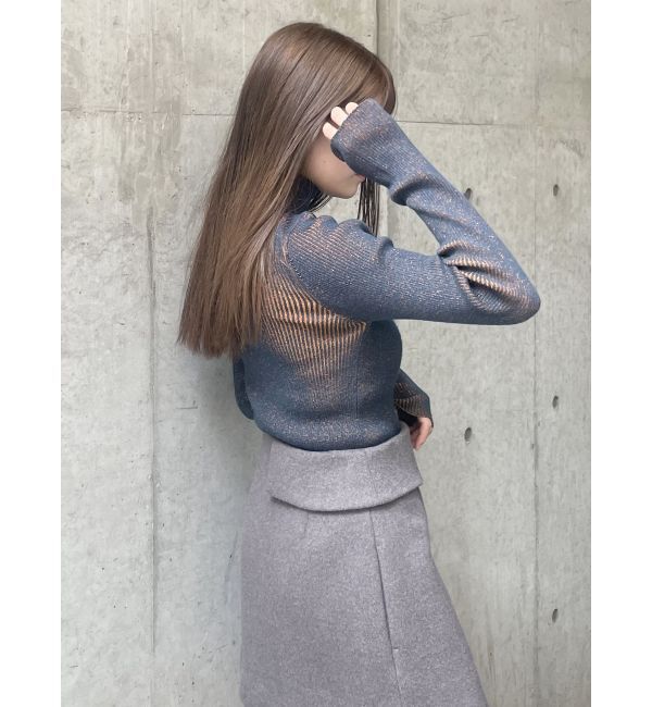 MURUA「バイカラーラメニット」|ニット・セーター|