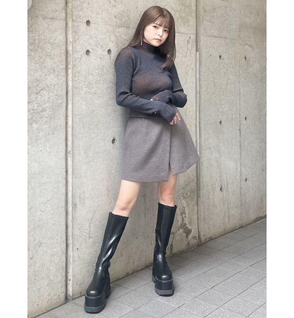 MURUA「バイカラーラメニット」|ニット・セーター|