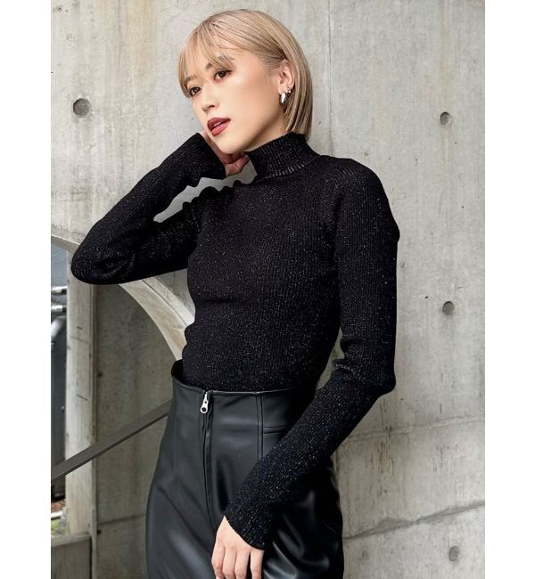 MURUA「バイカラーラメニット」|ニット・セーター|