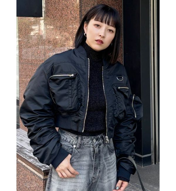 MURUA「バイカラーラメニット」|ニット・セーター|