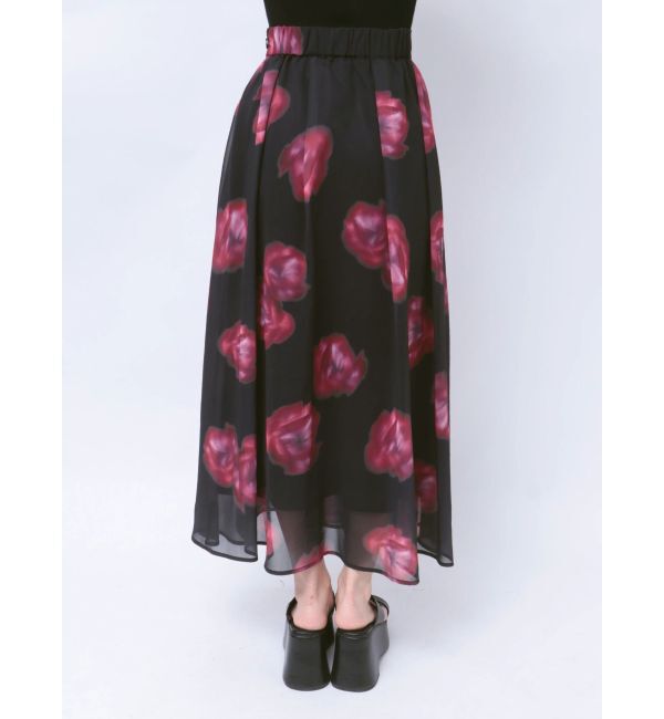 MURUA「ニュアンスフラワープリントスカート」|スカート|