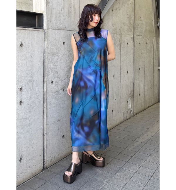 MURUA「シェイドフラワーレイヤードワンピース」|ワンピース|