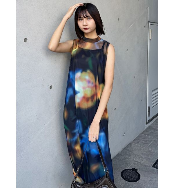MURUA「シェイドフラワーレイヤードワンピース」|ワンピース|