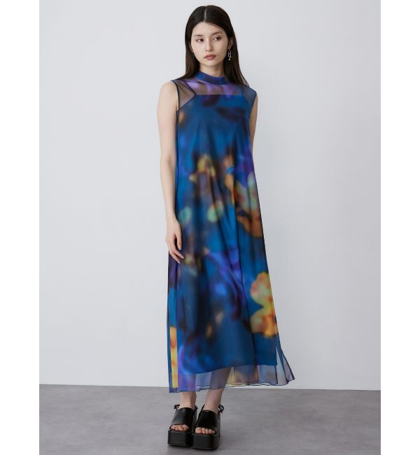 MURUA「シェイドフラワーレイヤードワンピース」|ワンピース|