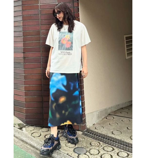 MURUA「シェイドフラワーレイヤードワンピース」|ワンピース|