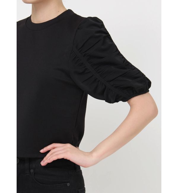 MURUA「ギャザースリーブトップス」|Tシャツ・カットソー|