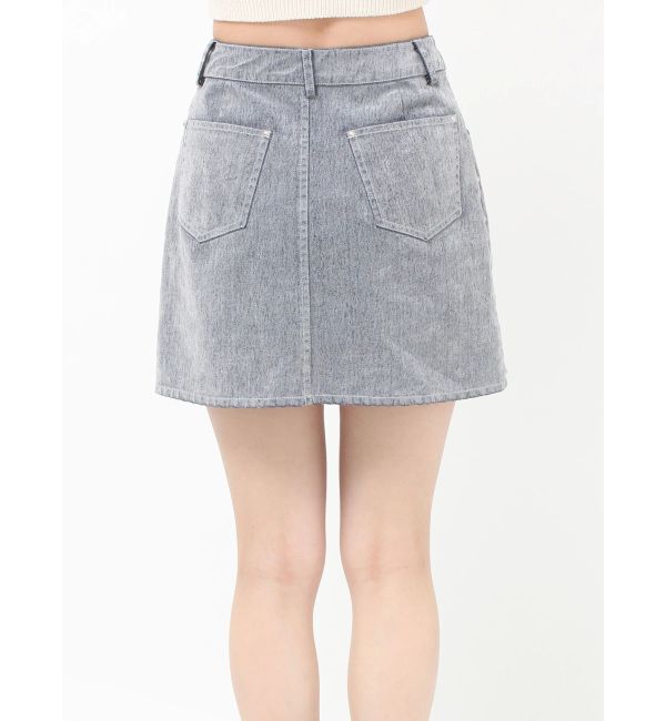 MURUA「フロッキーデニムミニスカート【セット販売対象】」|スカート|
