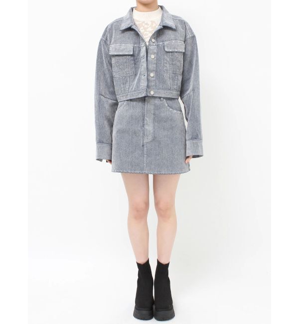 MURUA「フロッキーデニムミニスカート【セット販売対象】」|スカート|