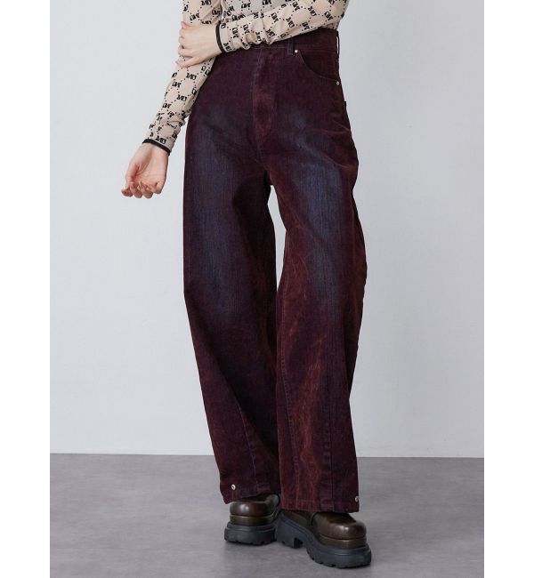 MURUA「フロッキーバレルレッグデニム【セット販売対象】」|デニム|