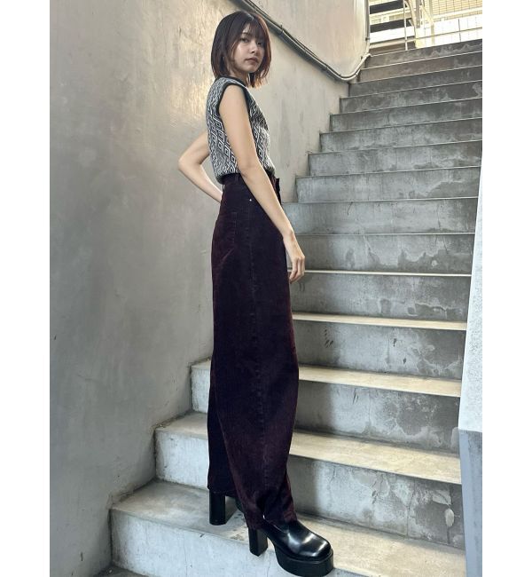 MURUA「フロッキーバレルレッグデニム【セット販売対象】」|デニム|