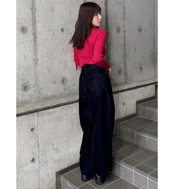 MURUA「フロッキーバレルレッグデニム【セット販売対象】」|デニム|