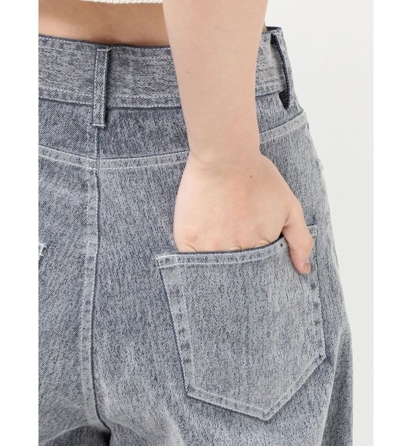 MURUA「フロッキーバレルレッグデニム【セット販売対象】」|デニム|