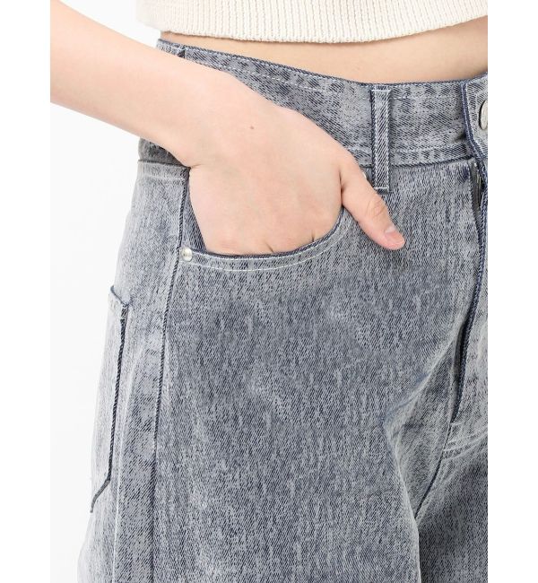 MURUA「フロッキーバレルレッグデニム【セット販売対象】」|デニム|