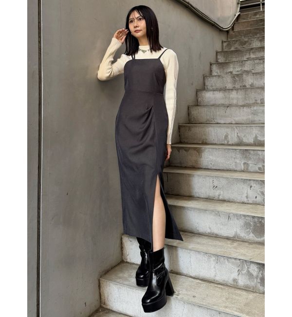 MURUA「ストリングキャミワンピース【セットアップ着用可】」|ワンピース|