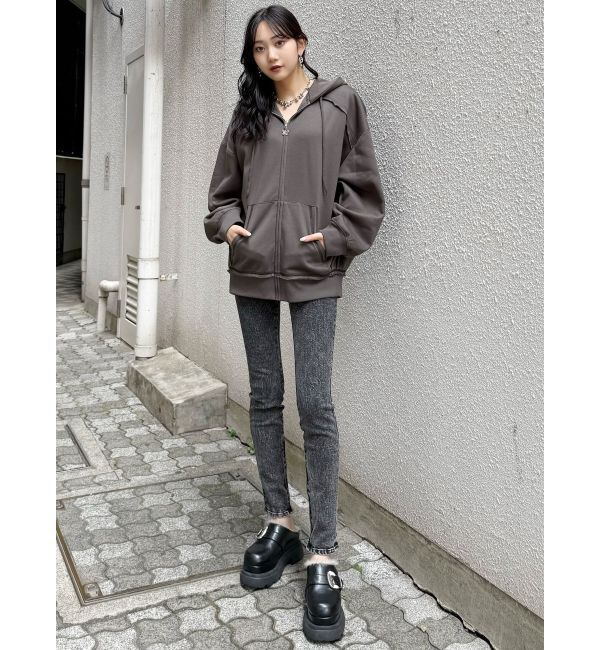 MURUA「ジップヘムスキニーデニム【セットアップ着用可】」|デニム|