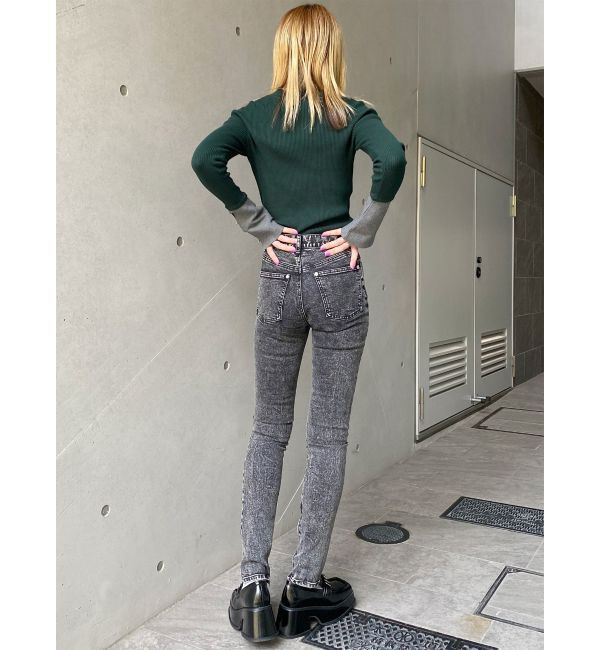 MURUA「ジップヘムスキニーデニム【セットアップ着用可】」|デニム|