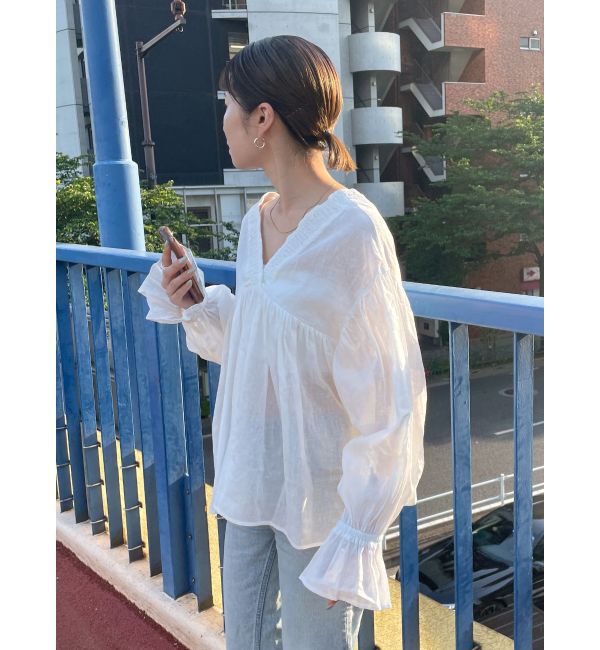 Ungrid「スリーブボリュームブラウス」|シャツ・ブラウス|オフホワイト