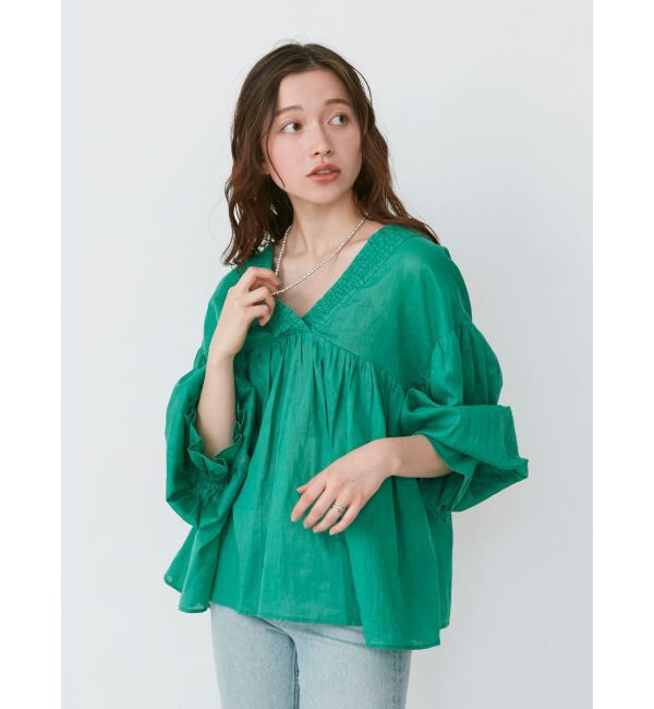 Ungrid「スリーブボリュームブラウス」|シャツ・ブラウス|