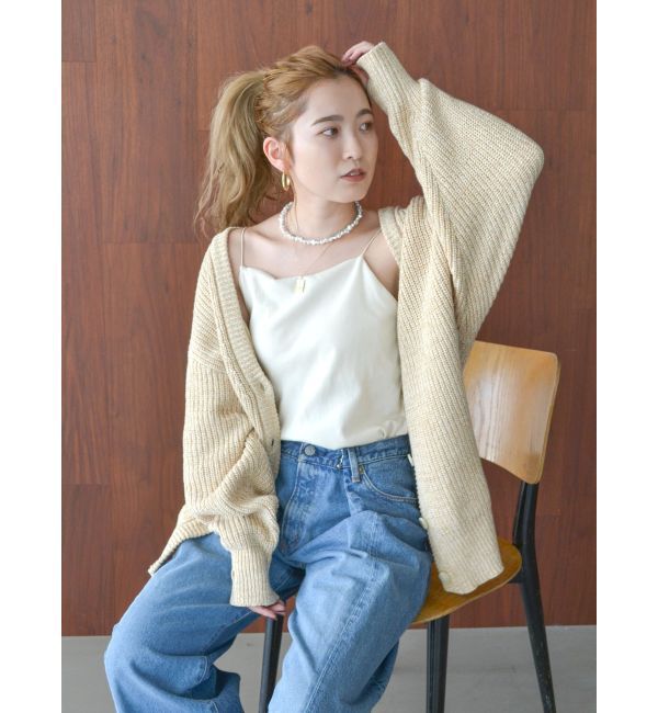 Ungrid「パット付きスクエアキャミソール」|Tシャツ・カットソー|