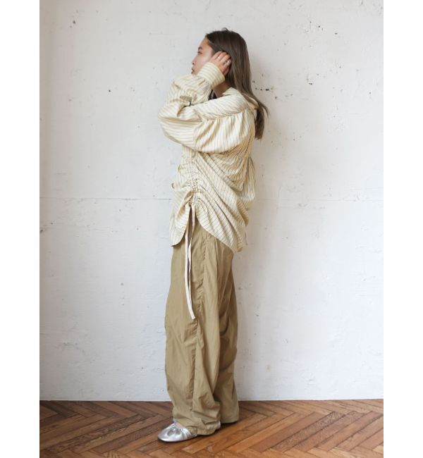 Ungrid「ナイロン混ボリュームラフパンツ」|その他|