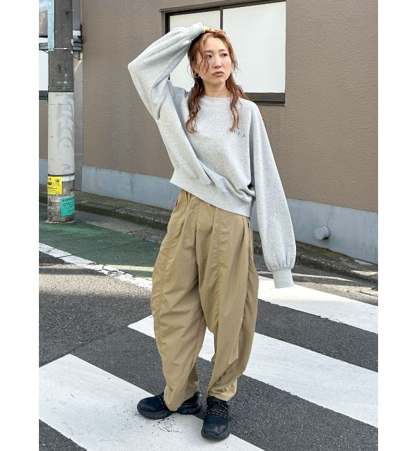 Ungrid「ナイロン混ボリュームラフパンツ」|その他|