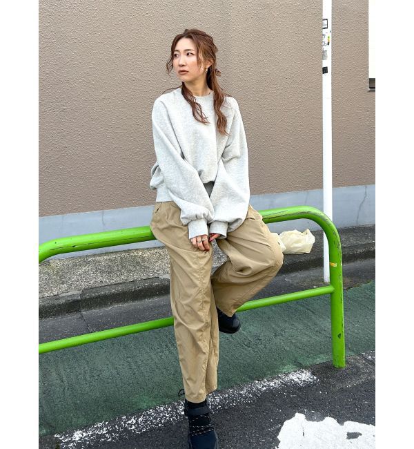 Ungrid「ナイロン混ボリュームラフパンツ」|その他|