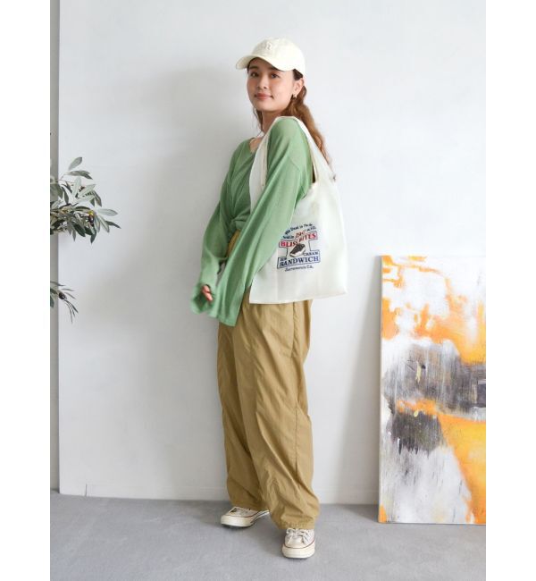 Ungrid「ナイロン混ボリュームラフパンツ」|その他|