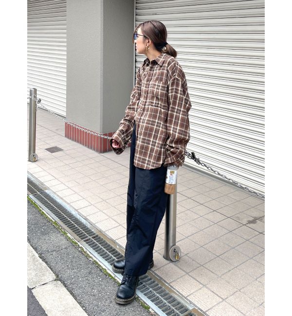 Ungrid「ナイロン混ボリュームラフパンツ」|その他|