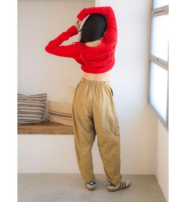 Ungrid「ナイロン混ボリュームラフパンツ」|その他|