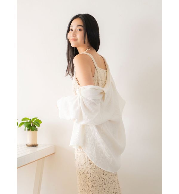 Ungrid「透かし編みレースキャミワンピース」|ワンピース|