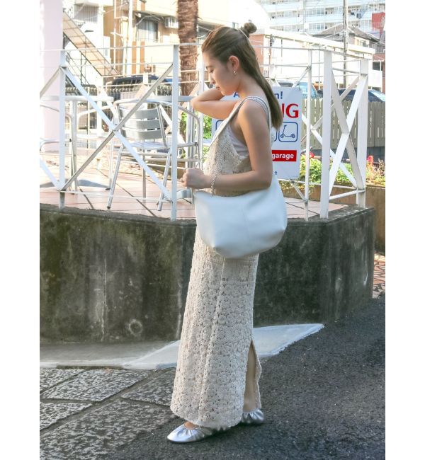 Ungrid「透かし編みレースキャミワンピース」|ワンピース|
