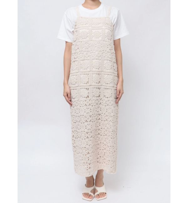 Ungrid「透かし編みレースキャミワンピース」|ワンピース|