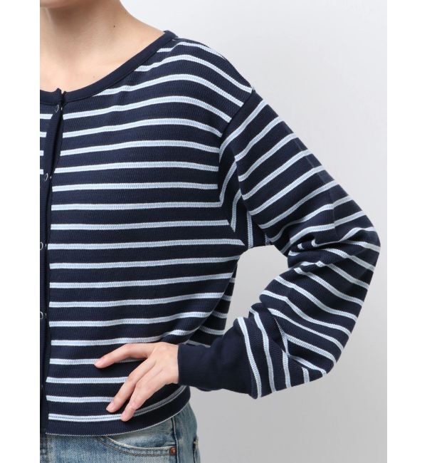 Ungrid「ハニカムボーダーカーディガン」|カーディガン|