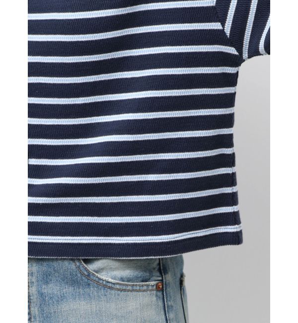 Ungrid「ハニカムボーダーカーディガン」|カーディガン|