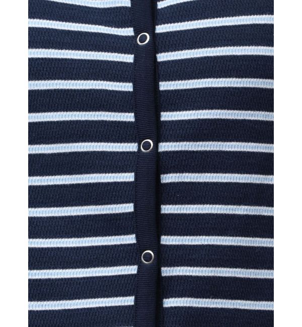 Ungrid「ハニカムボーダーカーディガン」|カーディガン|