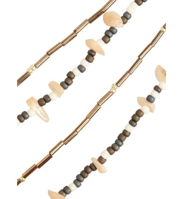 Ungrid「レイヤードビーズネックレス」|ネックレス|