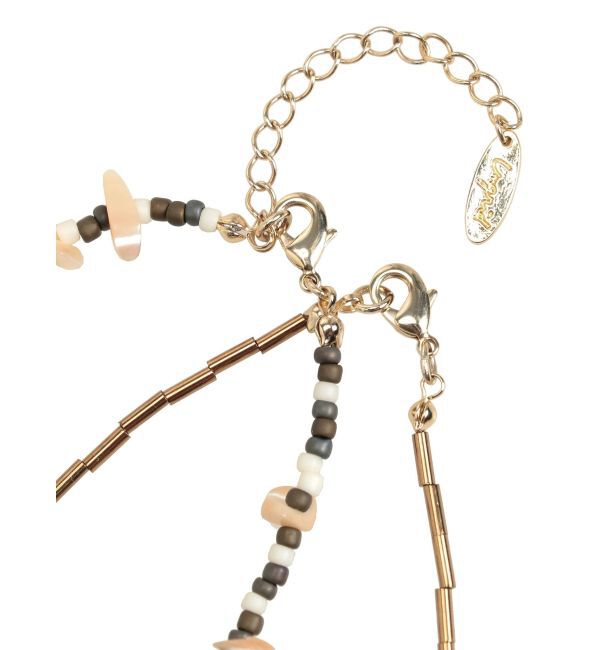 Ungrid「レイヤードビーズネックレス」|ネックレス|