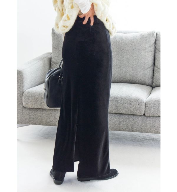 Ungrid「フィットベロアスカート」|スカート|