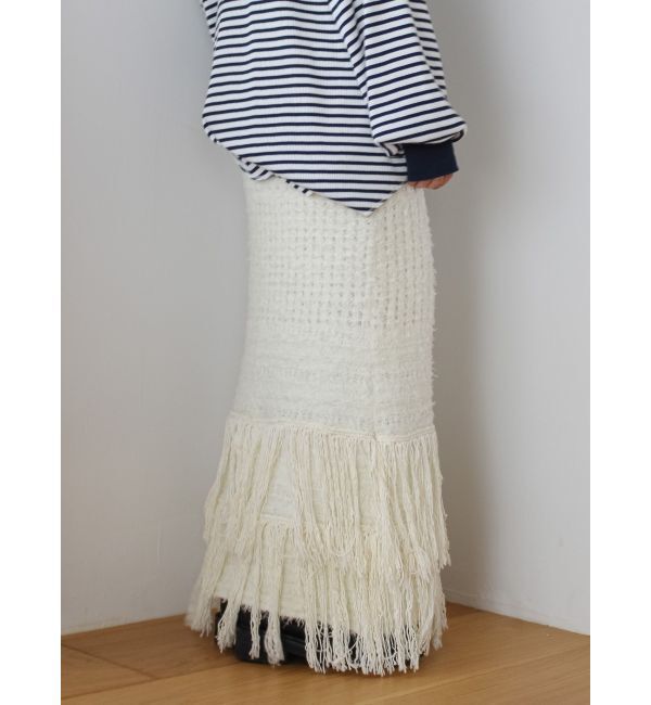 Ungrid「フリンジニットスカート」|スカート|