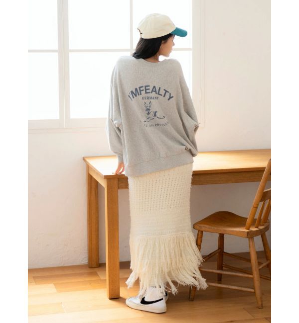 Ungrid「フリンジニットスカート」|スカート|