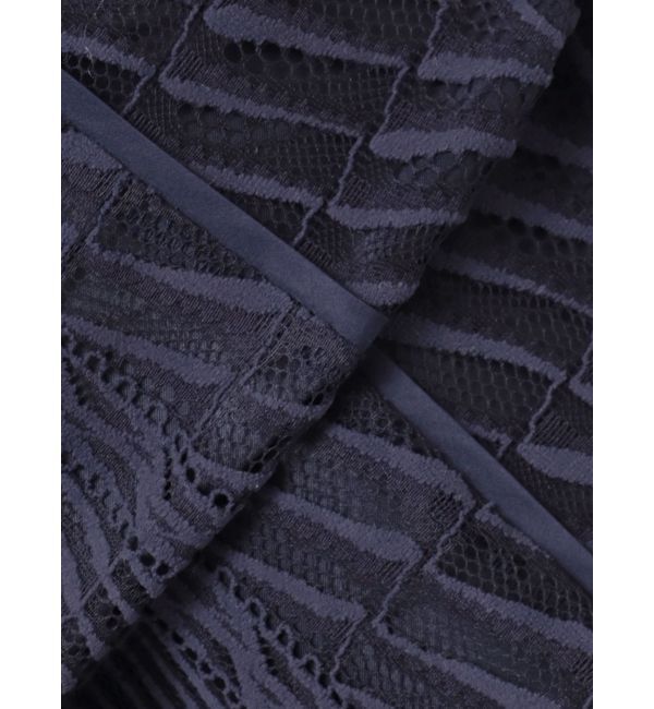 LAGUNAMOON「LADYシャツカラーレースワンピース」|ドレス|