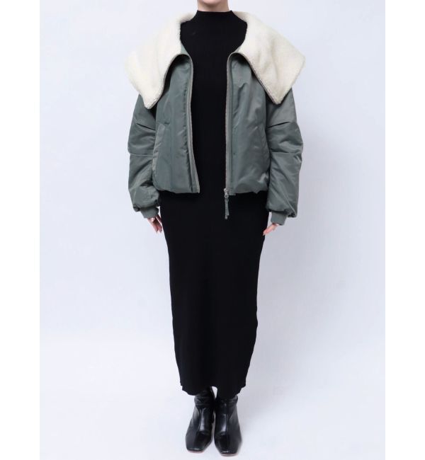 LAGUNAMOON「ビッグカラーショートMA-1」|ブルゾン・スタジャン|