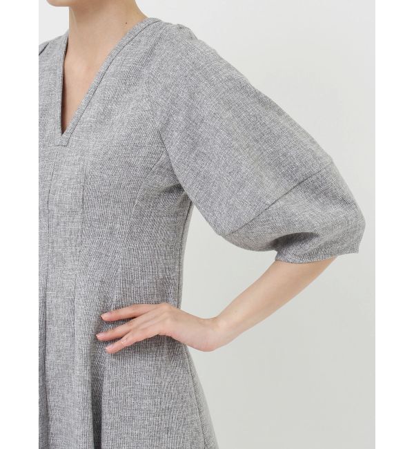 LAGUNAMOON「コクーンZIPハーフスリーブワンピース」|ワンピース|