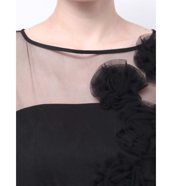 LAGUNAMOON「LADYコサージュチュールパンツドレス」|ドレス|