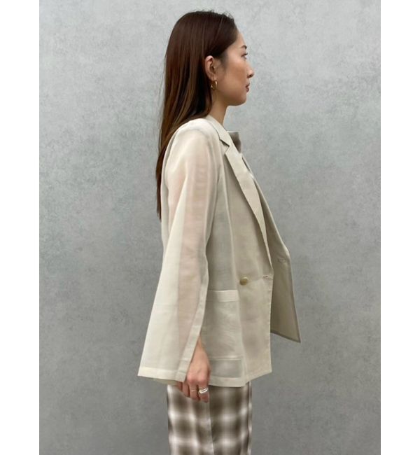 LAGUNAMOON「2WAYスリーブシアージャケット」|テーラードジャケット|
